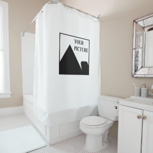 Add Personalised Picture Business Company Name Shower Curtain