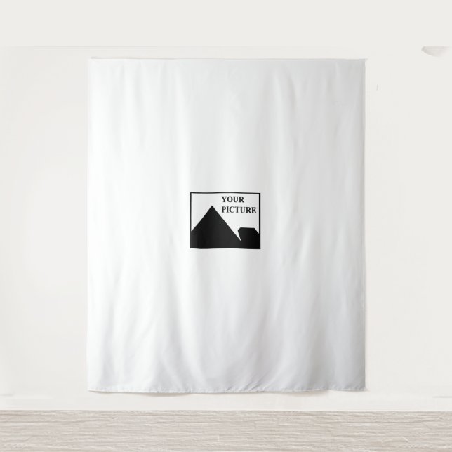 Add Personalised Picture Business Company Name Tapestry (Front)