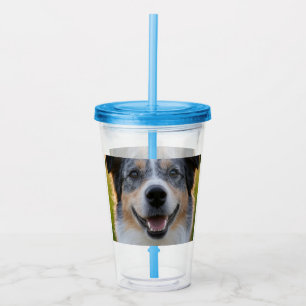 Add Pet Photo Customise Acrylic Tumbler