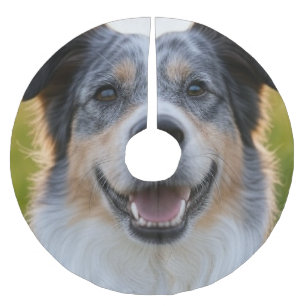 Add Pet Photo Customise Brushed Polyester Tree Skirt