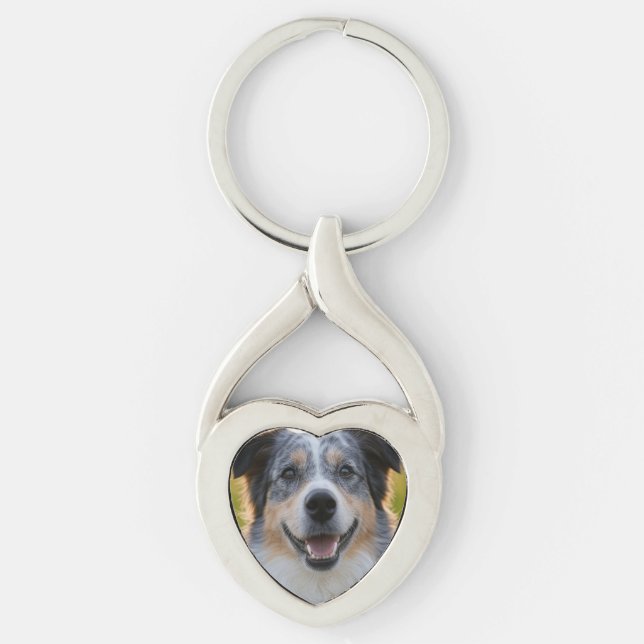 Add Pet Photo Customise Key Ring (Front)