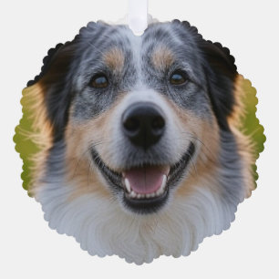 Add Pet Photo Customise Tree Decoration Card