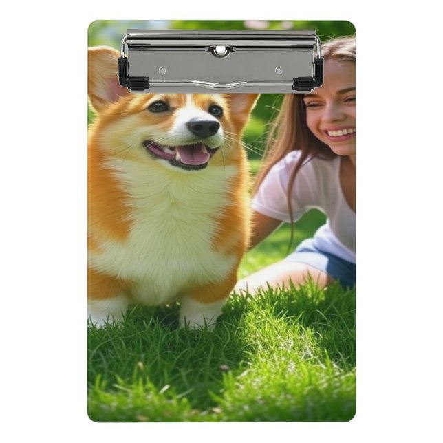 Add Pet Photo Personalise Customise Mini Clipboard (Front)