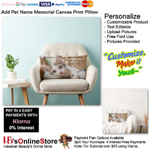 Add Pets Name Picture Forever Loving You From Afar Lumbar Cushion