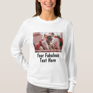 Add Photo and Text Custom Long Sleeve T-Shirt