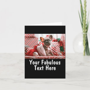 Add Photo And Text V Neck Red  Card