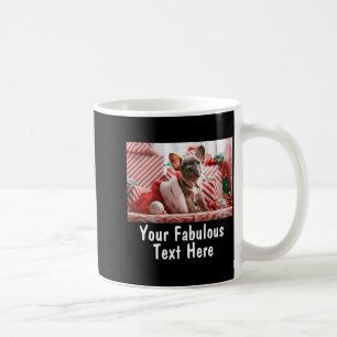 Add Photo And Text V Neck Red Coffee Mug