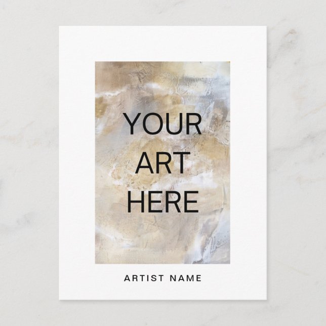 Add Photo Art Postcard Template (Front)