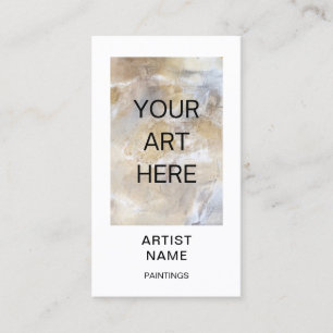 Add Photo Artist Art Template Business Card