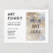 Add Photo Custom Art Exhibit Invitation Postcard