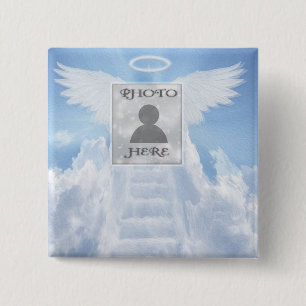 Add Photo Custom Memorial 15 Cm Square Badge