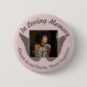 Add Photo Custom  Memorial 6 Cm Round Badge