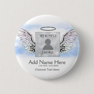 Add Photo Custom Memorial 6 Cm Round Badge