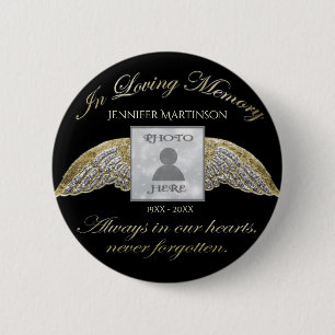 Add Photo Custom Memorial 6 Cm Round Badge