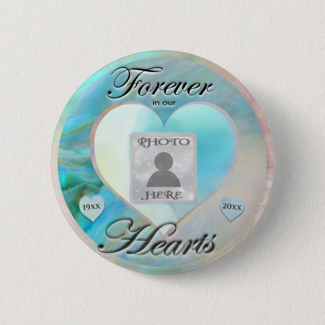 Add Photo Custom Memorial 6 Cm Round Badge (Front)