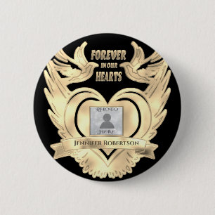 Add Photo Custom Memorial 6 Cm Round Badge