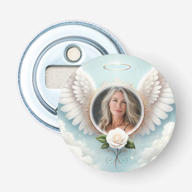 Add Photo Custom Memorial Bottle Opener (Front)