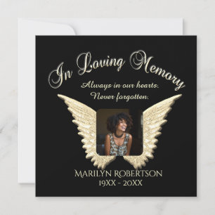 Add Photo Custom Memorial Invitation