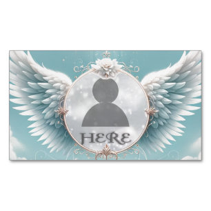 Add Photo Custom Memorial Magnetic Business Card