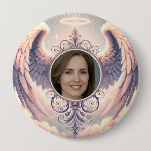 Add Photo Custom Memorial Pastel 10 Cm Round Badge