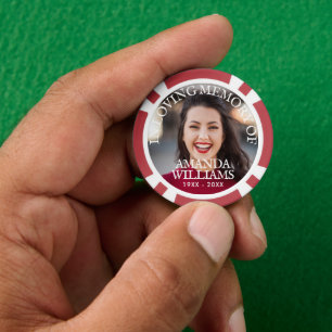 Add Photo Custom Memorial Poker Chips