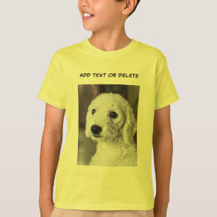 Add Photo Images and Text Kids Yellow T-Shirt