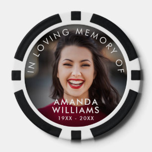 Add Photo Memorial  Poker Chips