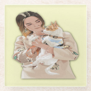 Add Photo Personalise Glass Coaster