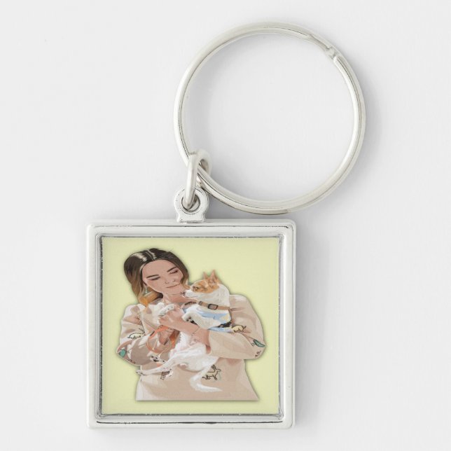 Add Photo Personalise Key Ring (Front)