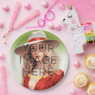 Add Photo Personalised Custom Paper Party Plates