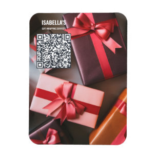 Add Photo QR Code Business Magnet