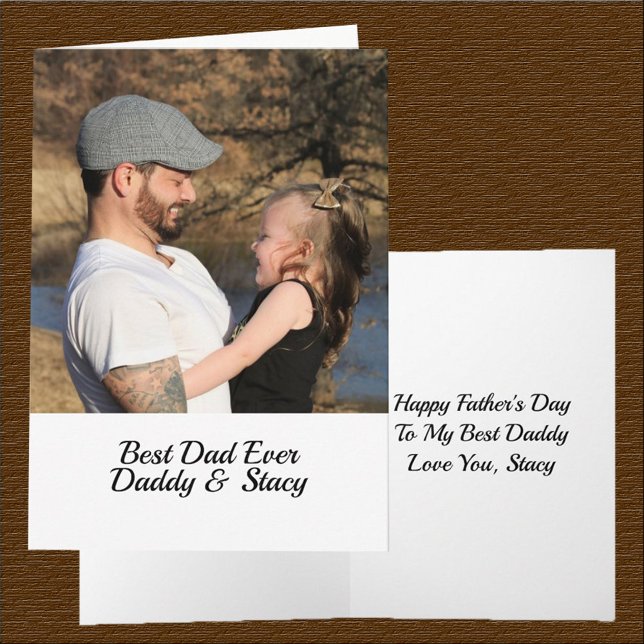 Add Photo Quote Names Best Dad Ever Card (Creator Uploaded)