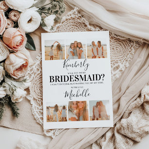Add Photos Will You Be My Bridesmaid? Proposal