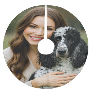 Add Poddle Photo Personalise Customise Brushed Polyester Tree Skirt