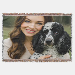 Add Poddle Photo Personalise Customise Throw Blanket