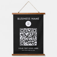 Add QR Code Business Company Logo Text Customer