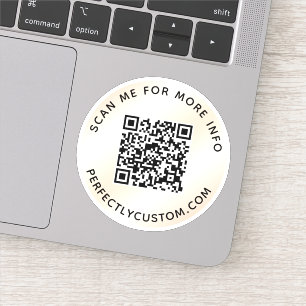 Add QR code Scan me for more info ivory gradient