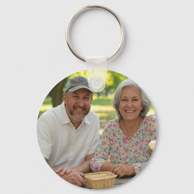 Add Retired Photo Customise Key Ring (Front)