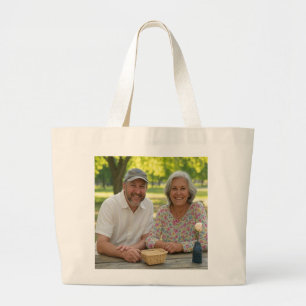 Add Retired Photo Customise Large Tote Bag