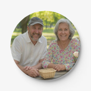 Add Retired Photo Customise Paper Plate