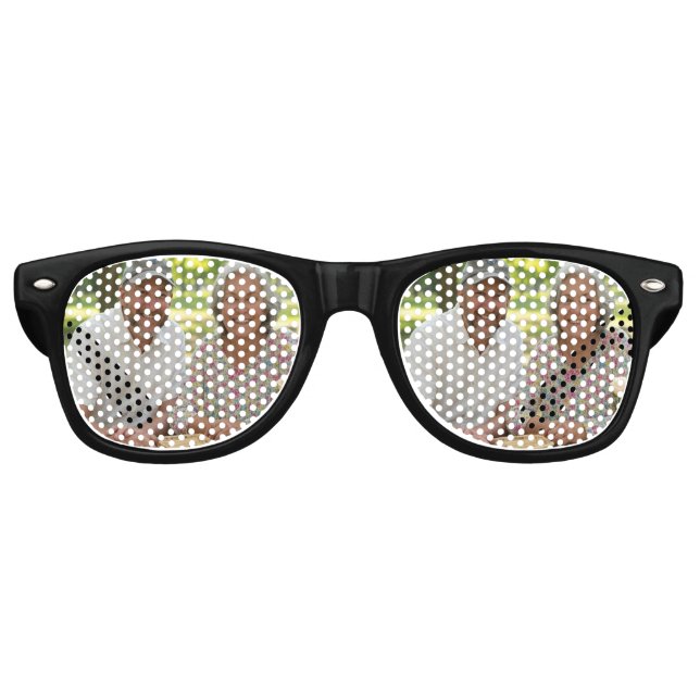 Add Retired Photo Customise Retro Sunglasses (Front)