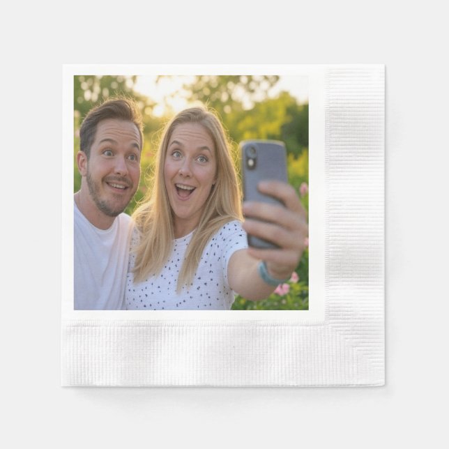 Add Selfie Customise Napkin (Front)