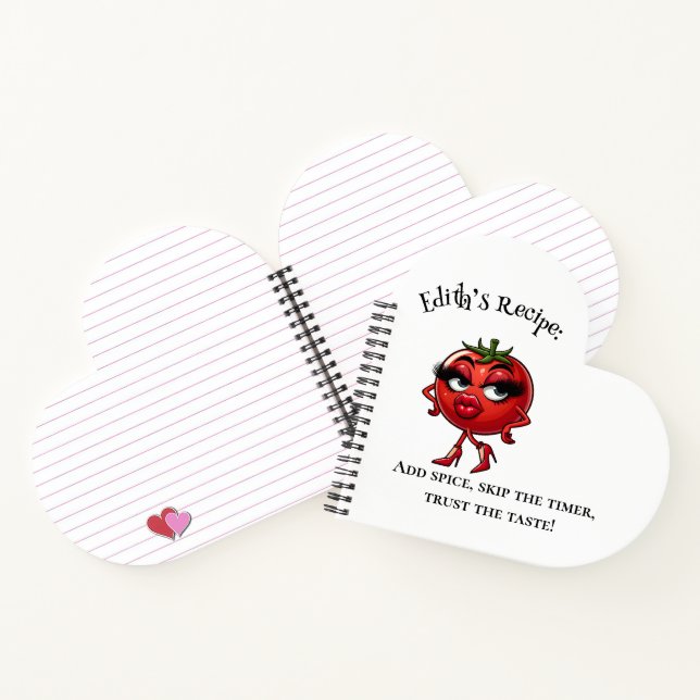 Add Spice, Skip the Timer Apron - Funny and Sassy  Notebook (Inside)