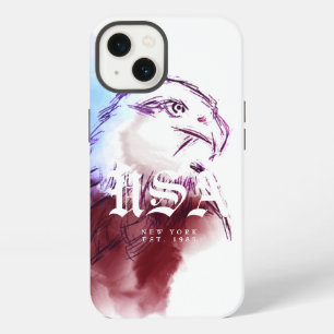Add State and Year USA Bald Eagle iPhone 13 Case