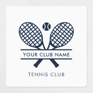 Add Tennis Club Name Custom Minimalist Sports