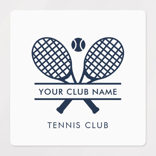 Add Tennis Club Name Custom Minimalist Sports (Design 1)