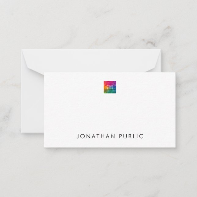 Add Text Logo Here Simple Template Personalised (Front)