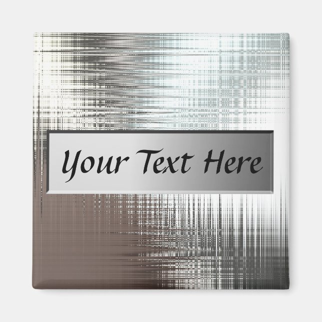 Add Text Metal Plate Magnet (Front)