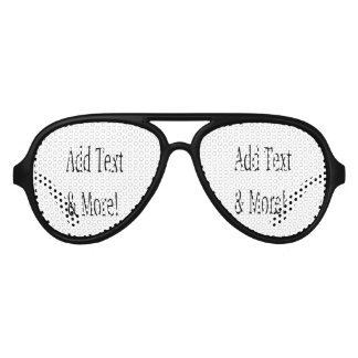 Add Text & More! Customise Your Own Personalised Aviator Sunglasses