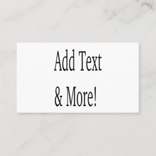 Add Text & More! Customise Your Own Personalised Business Card